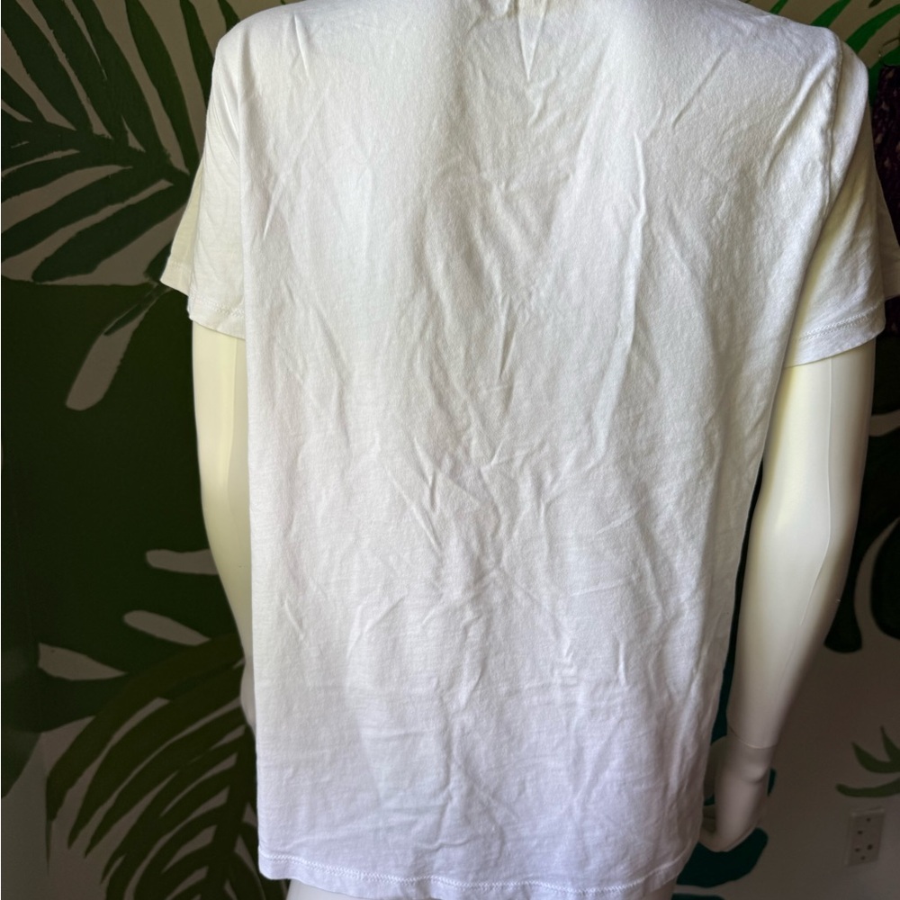 J. Crew Collector Tee White Graphic Tee with Colorful Sardine Can Prints - Picture 7 of 7
